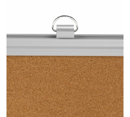 Доска пробковая для объявлений 45х60 см, алюминиевая рамка, BRAUBERG Extra, 238307