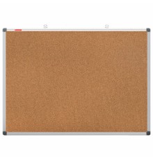 Доска пробковая для объявлений 90х120 см, алюминиевая рамка, BRAUBERG Extra, 238309