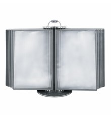 Демосистема настольная на 30 панелей, с 30 серыми панелями А4, вращающаяся, STAFF, 238332