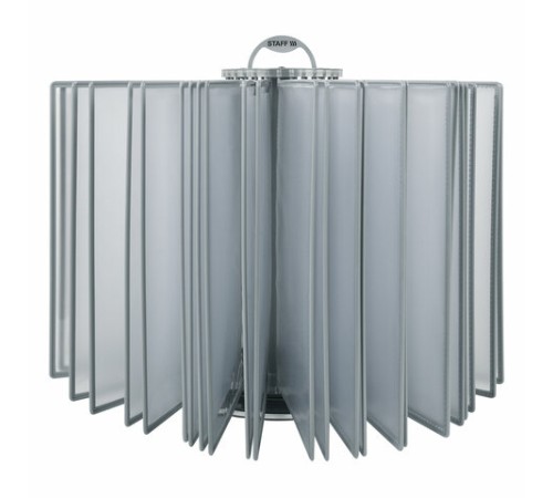 Демосистема настольная на 30 панелей, с 30 серыми панелями А4, вращающаяся, STAFF, 238332