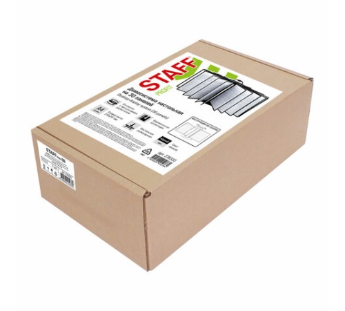 Демосистема настольная на 30 панелей, с 30 черными панелями А4, вращающаяся, STAFF, 238333