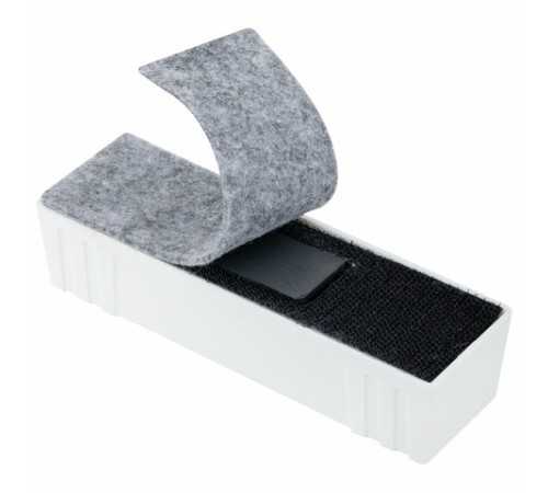 Стиратель магнитный для доски (45х145 мм) + 5 сменных салфеток, BRAUBERG 