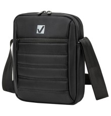 Сумка на плечо BRAUBERG COMPACT с отделением для планшета 9,7'', 2 кармана, черная, 26,5x22x5,5 см, 240500