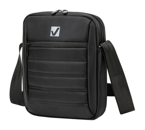 Сумка на плечо BRAUBERG COMPACT с отделением для планшета 9,7'', 2 кармана, черная, 26,5x22x5,5 см, 240500