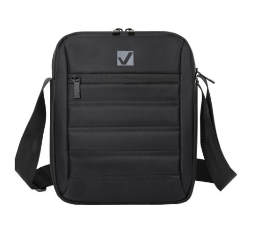 Сумка на плечо BRAUBERG COMPACT с отделением для планшета 9,7'', 2 кармана, черная, 26,5x22x5,5 см, 240500