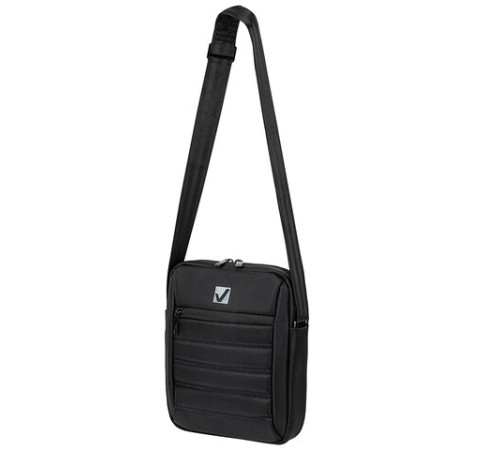 Сумка на плечо BRAUBERG COMPACT с отделением для планшета 9,7'', 2 кармана, черная, 26,5x22x5,5 см, 240500