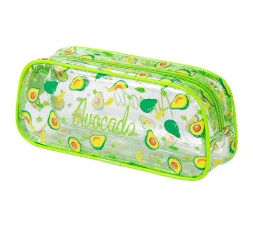 Пенал-косметичка BRAUBERG LUCENT на молнии, прозрачный, 