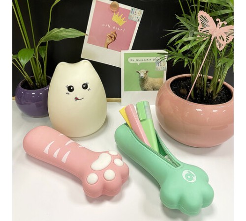 Пенал-косметичка ЮНЛАНДИЯ на молнии, силикон, 