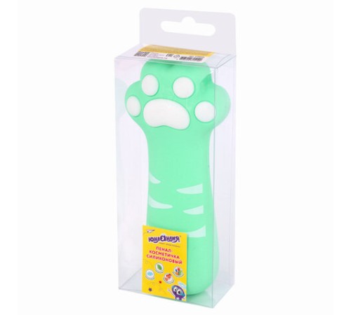 Пенал-косметичка ЮНЛАНДИЯ на молнии, силикон, 