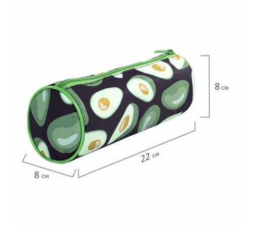 Пенал-тубус BRAUBERG, с эффектом SOFT TOUCH, полиэстер, 