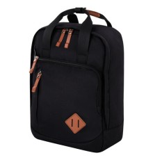 Рюкзак BRAUBERG FRIENDLY универсальный с длинными ручками, черный, 37х26х13 см, 270089