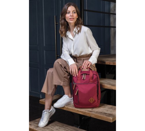 Рюкзак BRAUBERG FRIENDLY универсальный с длинными ручками, бордовый, 37х26х13 см, 270090