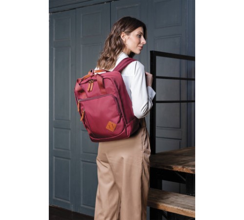 Рюкзак BRAUBERG FRIENDLY универсальный с длинными ручками, бордовый, 37х26х13 см, 270090