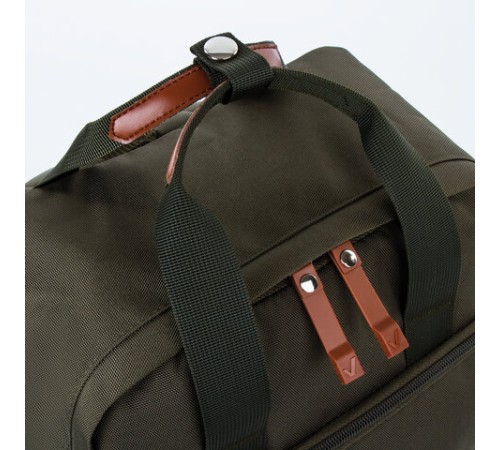 Рюкзак BRAUBERG FRIENDLY универсальный с длинными ручками, хаки, 37х26х13 см, 270091