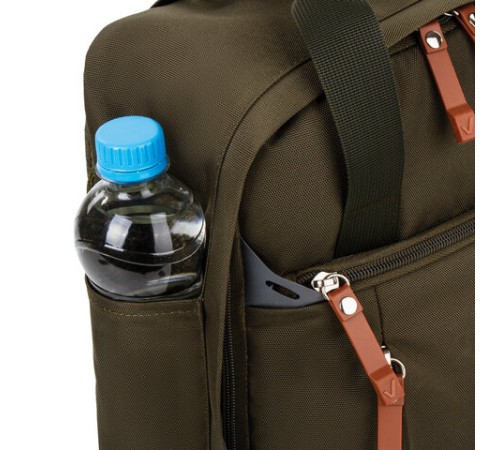 Рюкзак BRAUBERG FRIENDLY универсальный с длинными ручками, хаки, 37х26х13 см, 270091