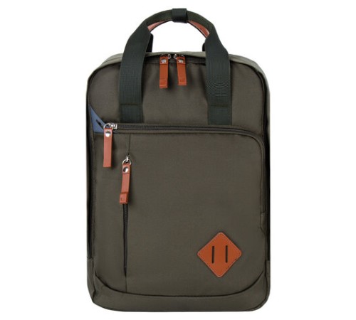 Рюкзак BRAUBERG FRIENDLY универсальный с длинными ручками, хаки, 37х26х13 см, 270091