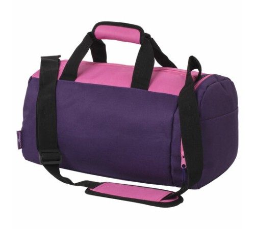 Сумка для занятий спортивная ЮНЛАНДИЯ с отделением для обуви, 40х22х20 см, фиолетовый/розовый, 270094