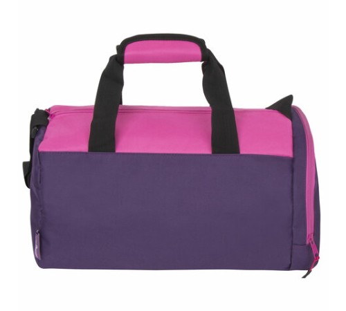 Сумка для занятий спортивная ЮНЛАНДИЯ с отделением для обуви, 40х22х20 см, фиолетовый/розовый, 270094