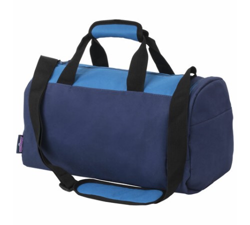 Сумка для занятий спортивная ЮНЛАНДИЯ с отделением для обуви, 40х22х20 см, синий/голубой, 270096