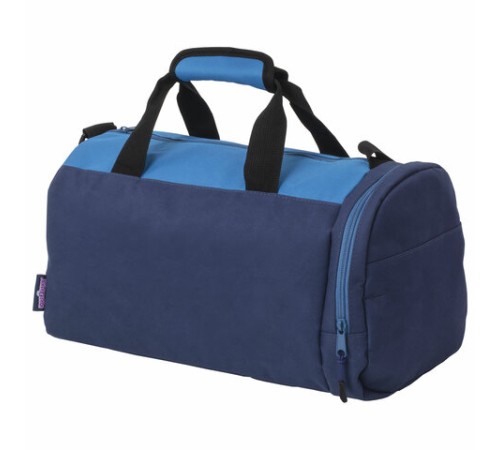 Сумка для занятий спортивная ЮНЛАНДИЯ с отделением для обуви, 40х22х20 см, синий/голубой, 270096
