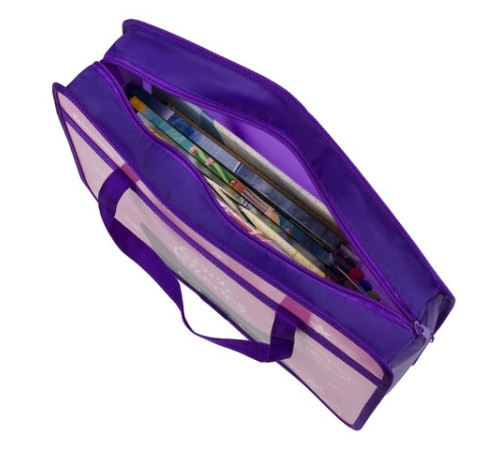 Папка на молнии с ручками BRAUBERG А4, 1 отделение, пластик, 80 мм, 