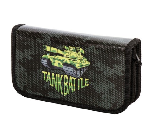 Пенал ПИФАГОР, 2 отделения, ламинированный картон, 19х11 см, 