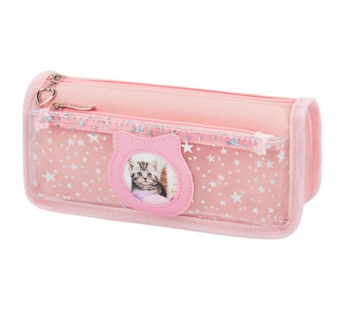 Пенал мягкий ЮНЛАНДИЯ, 2 отделения, полиэстер, 