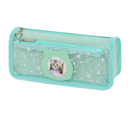 Пенал мягкий ЮНЛАНДИЯ, 2 отделения, полиэстер, 