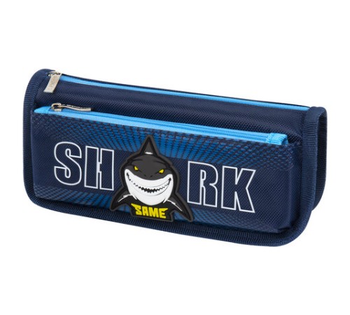 Пенал мягкий ЮНЛАНДИЯ, 2 отделения, полиэстер, 