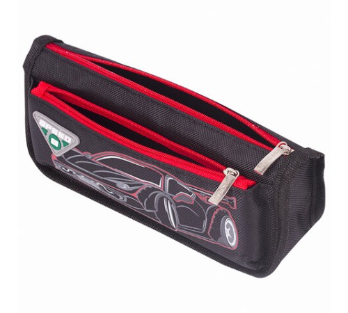 Пенал мягкий ЮНЛАНДИЯ, 2 отделения, полиэстер, 