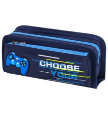 Пенал мягкий ЮНЛАНДИЯ, 2 отделения, полиэстер, 