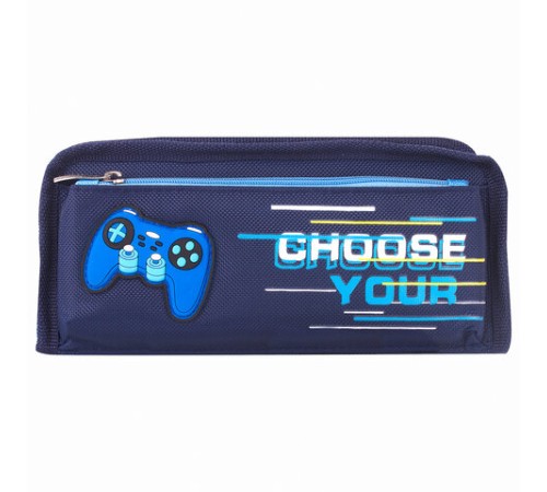 Пенал мягкий ЮНЛАНДИЯ, 2 отделения, полиэстер, 