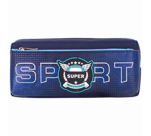 Пенал мягкий ЮНЛАНДИЯ, 2 отделения, полиэстер, 