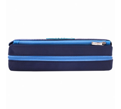 Пенал мягкий ЮНЛАНДИЯ, 2 отделения, полиэстер, 