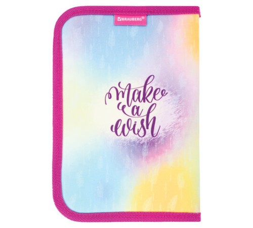 Пенал BRAUBERG, 1 отделение, полиэстер, 21х14 см, 