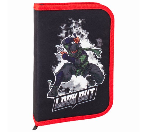 Пенал BRAUBERG, 1 отделение, 2 откидные планки, полиэстер, 21х14 см, 