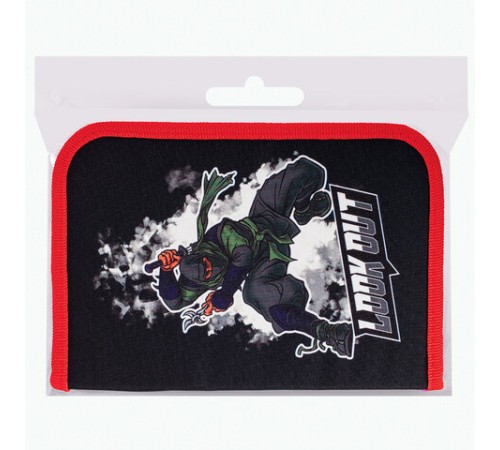 Пенал BRAUBERG, 1 отделение, 2 откидные планки, полиэстер, 21х14 см, 