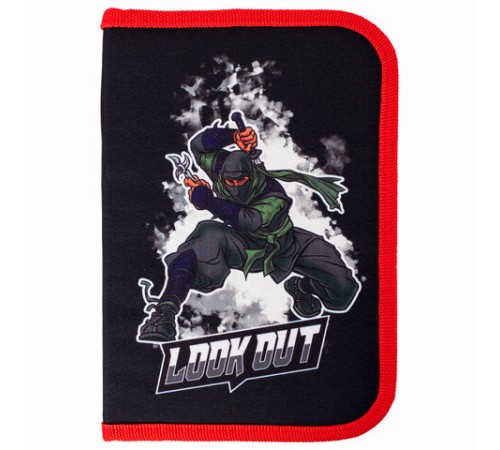 Пенал BRAUBERG, 1 отделение, 2 откидные планки, полиэстер, 21х14 см, 