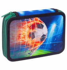 Пенал BRAUBERG, 2 отделения, полиэстер, 21х14 см, 