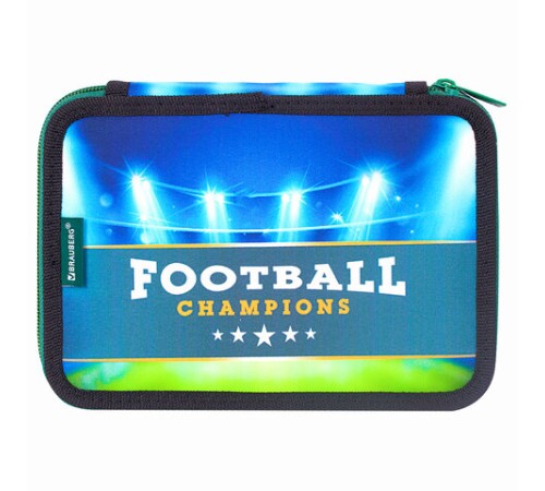 Пенал BRAUBERG, 2 отделения, полиэстер, 21х14 см, 