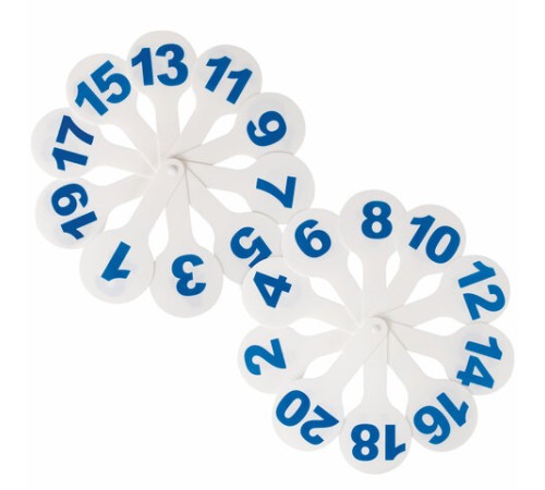 Веер-касса (гласные, согласные и цифры) ЮНЛАНДИЯ, НАБОР 3 шт., европодвес, 270432