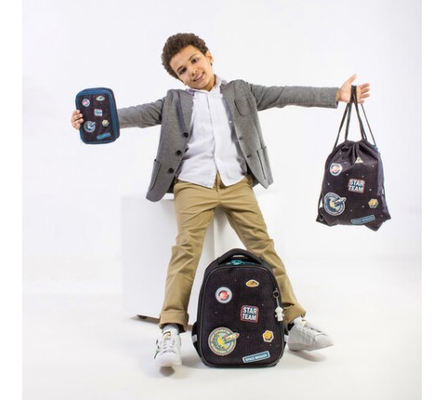 Ранец BRAUBERG PREMIUM, 2 отделения, с брелком, 