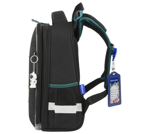 Ранец BRAUBERG PREMIUM, 2 отделения, с брелком, 