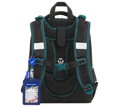 Ранец BRAUBERG PREMIUM, 2 отделения, с брелком, 