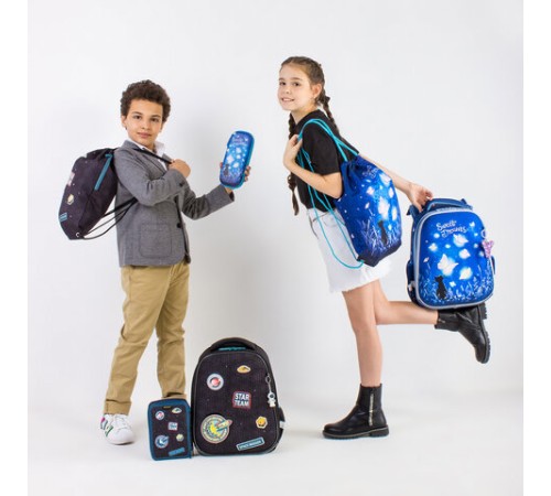 Ранец BRAUBERG PREMIUM, 2 отделения, с брелком, 