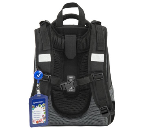 Ранец BRAUBERG PREMIUM, 2 отделения, с брелком, 