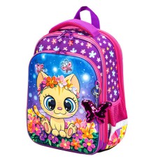 Ранец BRAUBERG QUADRO, 3 отделения, с брелком, 