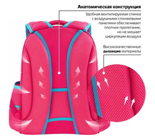 Ранец ЮНЛАНДИЯ LIGHT, 2 отделения, 