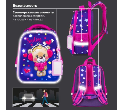 Ранец BRAUBERG FIT, 2 отделения, 