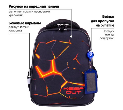 Ранец BRAUBERG FIT, 2 отделения, 